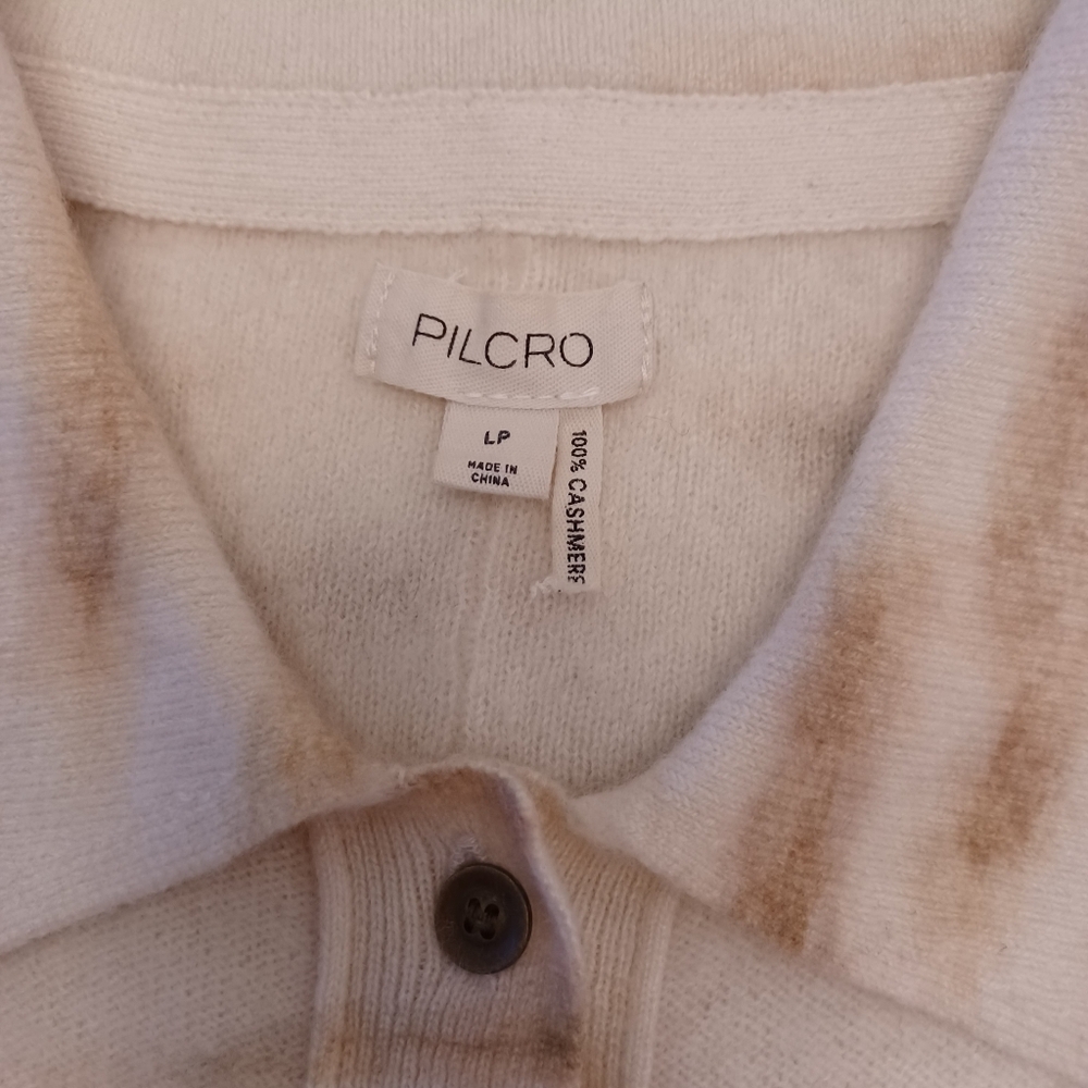 Pilcro by Anthropologie 100% Cashmere Striped Cardigan Sweater - Picture 5 of 6